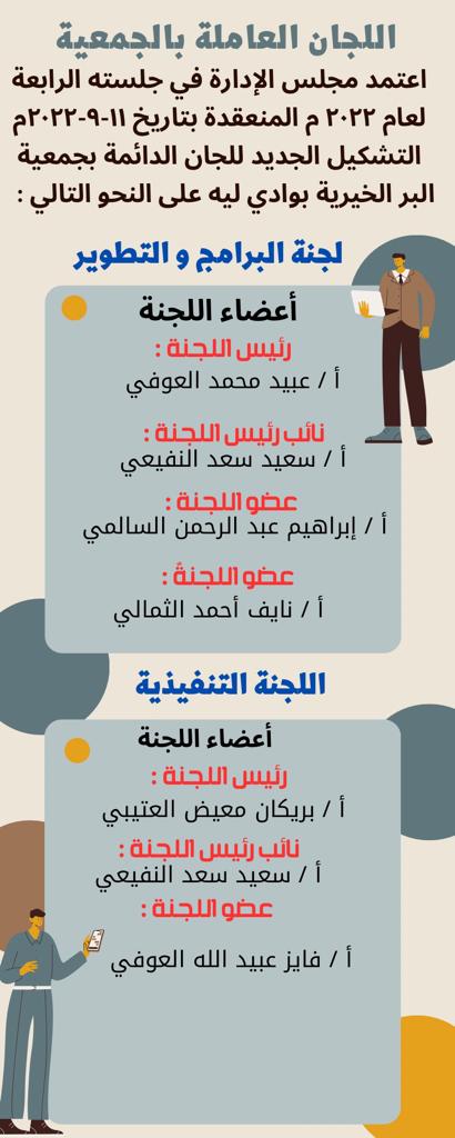 اللجان  العاملة بالجمعية